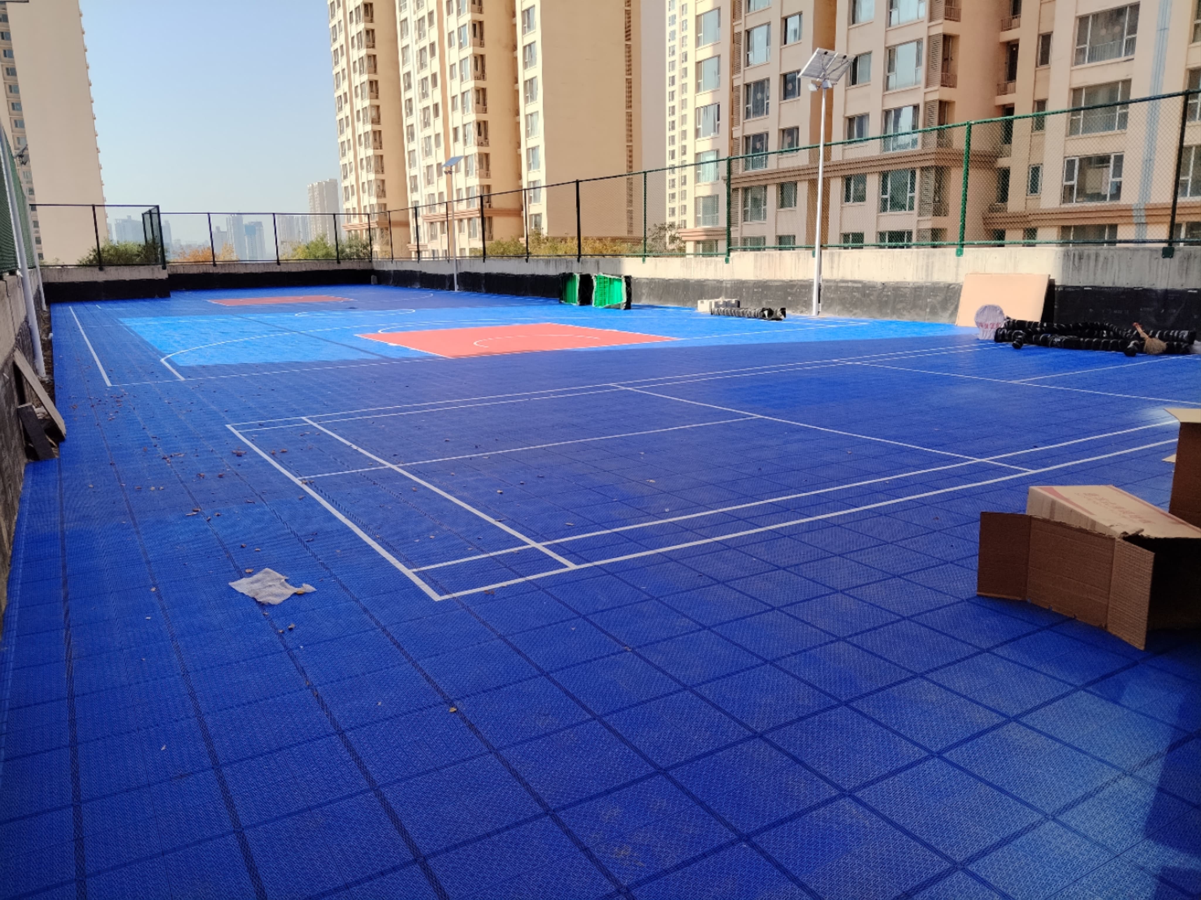 Suspended Splicing Flooring for Community Basketball Courts