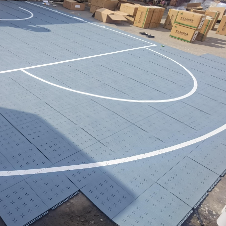 Durable PP Interlocking Tiles for Outdoor Basketball Courts, Easy Installation & High Performance, Ideal for Professional Sports Flooring